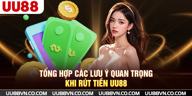 Tổng hợp các lưu ý quan trọng khi rút tiền UU88